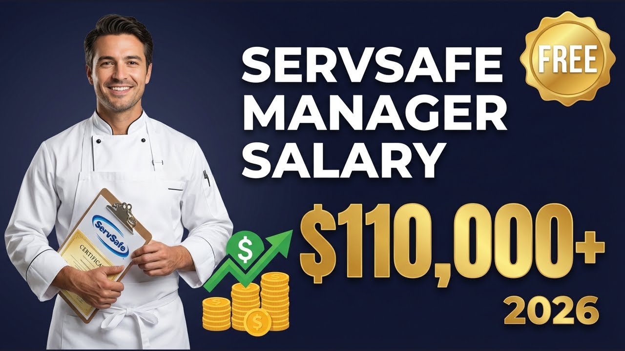 ServSafe Manager Salary 2026: Food Service Careers That Pay $45K-$110K+ (FREE Guide)