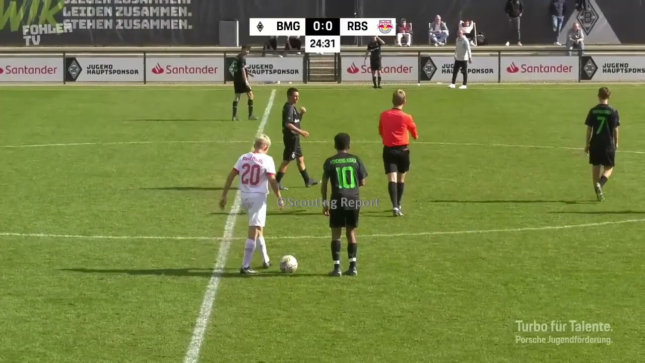 Mathieu Nguefack vs. RB Salzburg U15 (25/09/2022) | Borussia Mönchengladbach