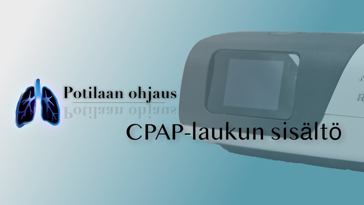 Mitä CPAP laukku pitää sisällään?