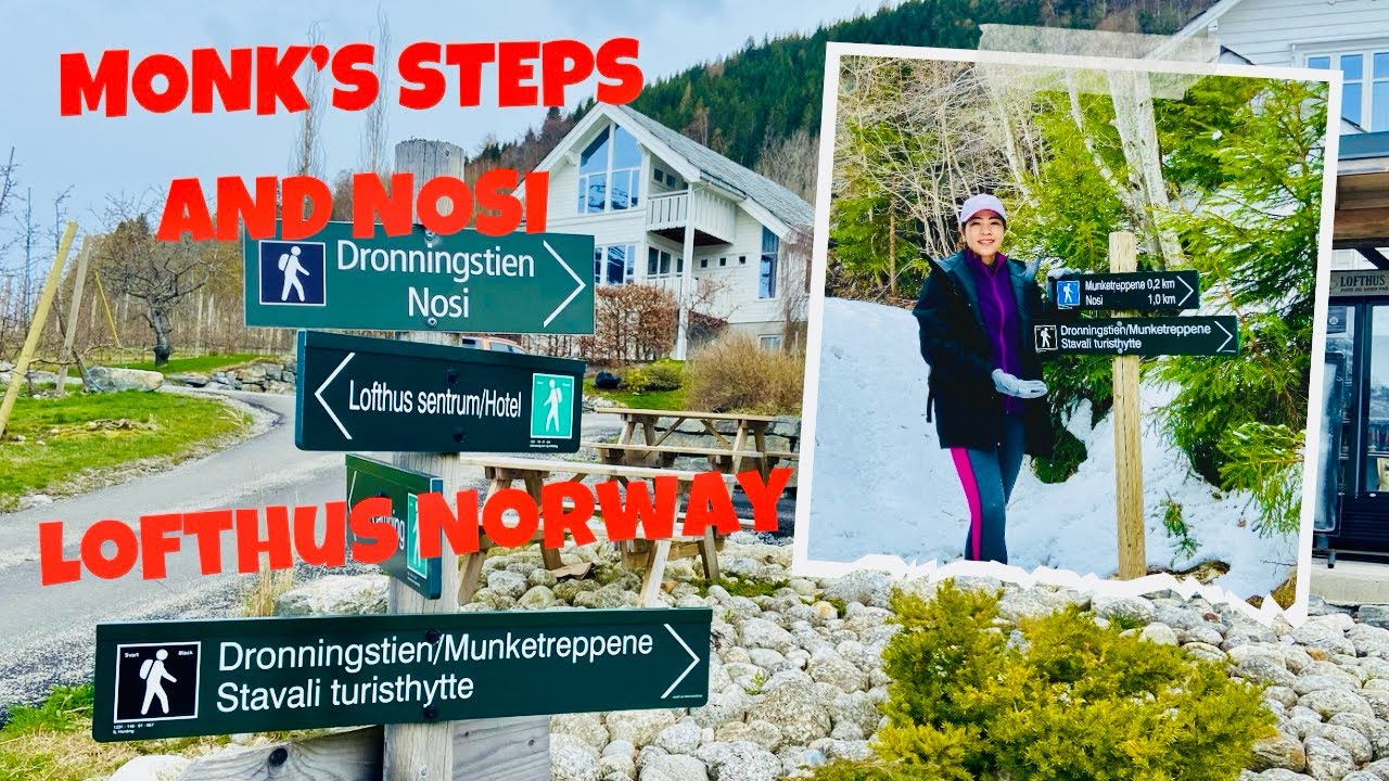 WE MADE IT TO THE MONK STEPS - NOSI & MONK STEP  LOFTHUS NORWAY 🇳🇴