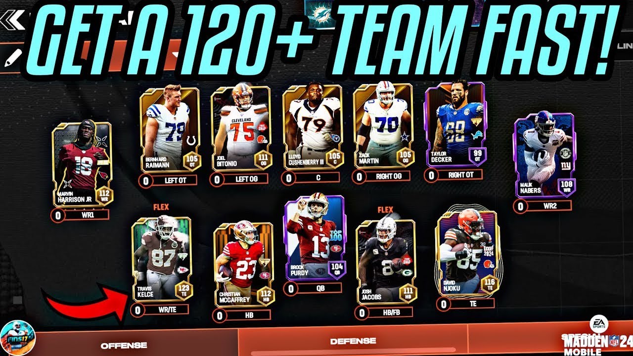 КАК БЫСТРО СОБЕРИ КОМАНДУ ИЗ 120+! ХОРОШИЕ МЕТОДЫ! Madden Mobile 26