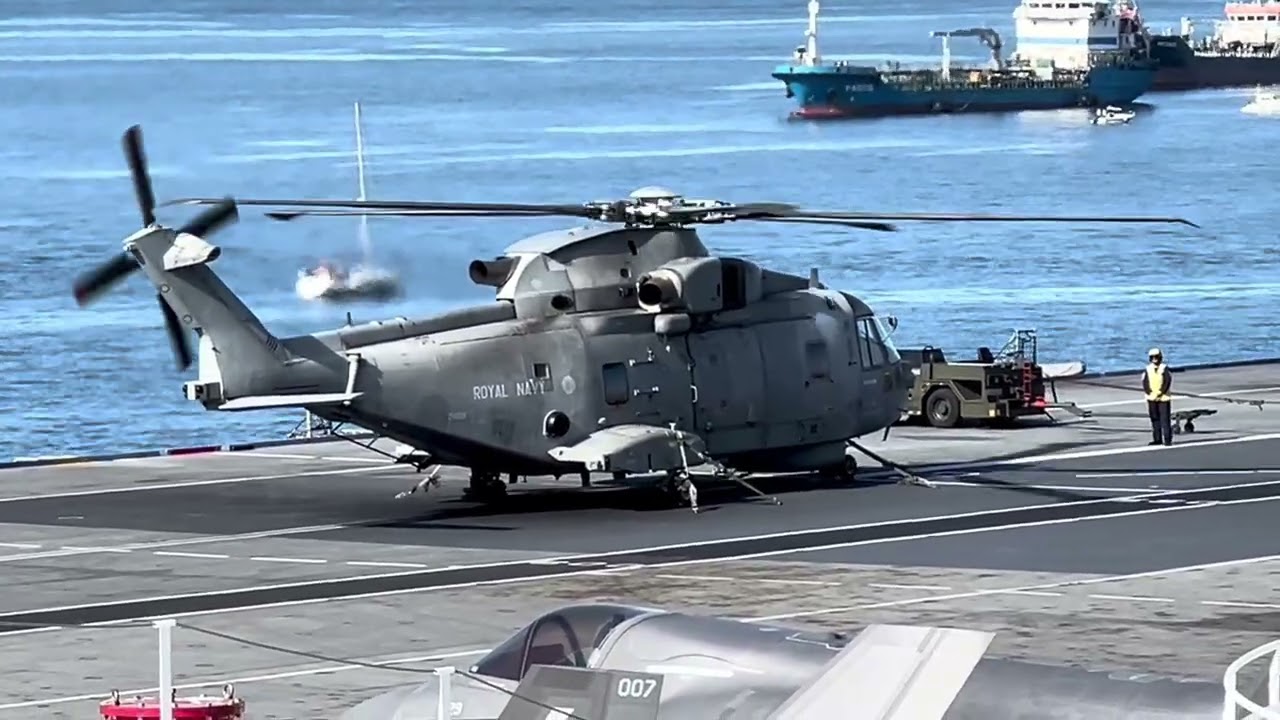 AW101 Merlin HM2 anti-submarine warfare helicopter demonstration