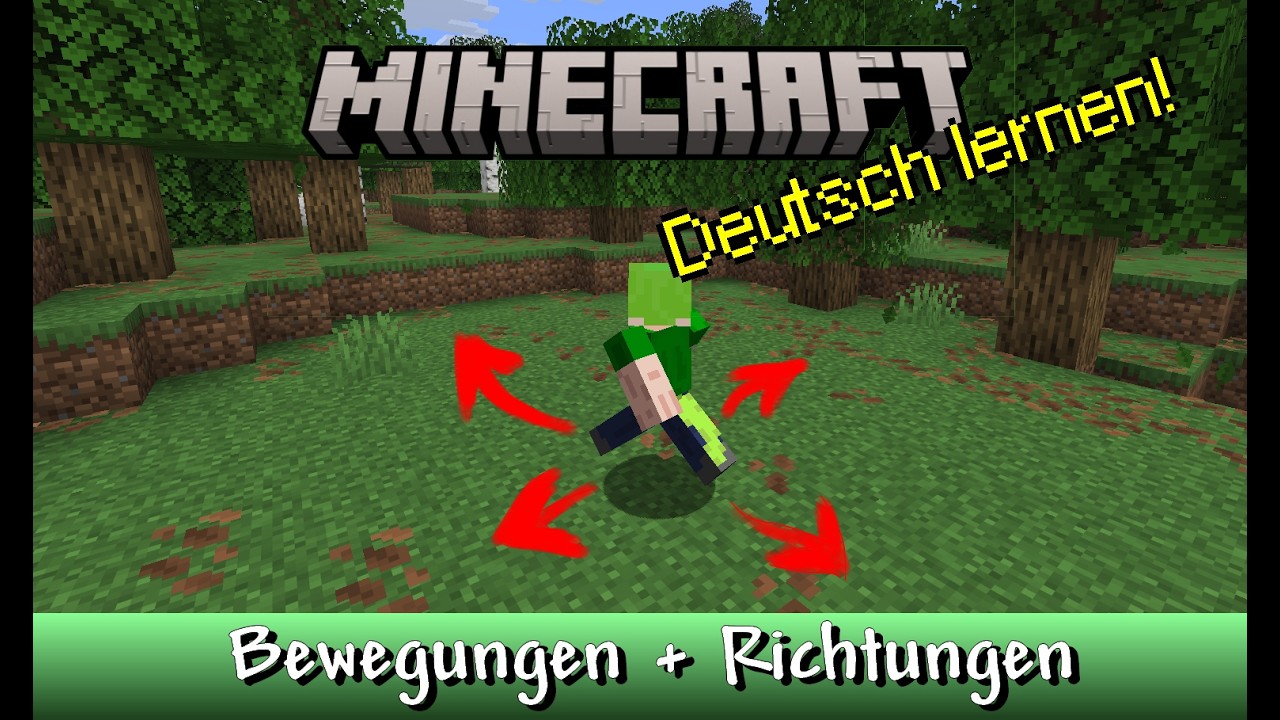 [🇩🇪] Bewegungen + Richtungen in Minecraft