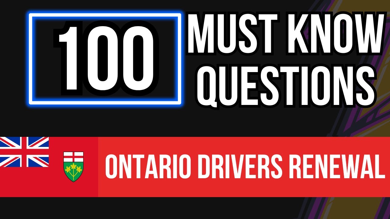G1 Practice Test Ontario 2026   Driver's Written Exam 100 Must Know Questions