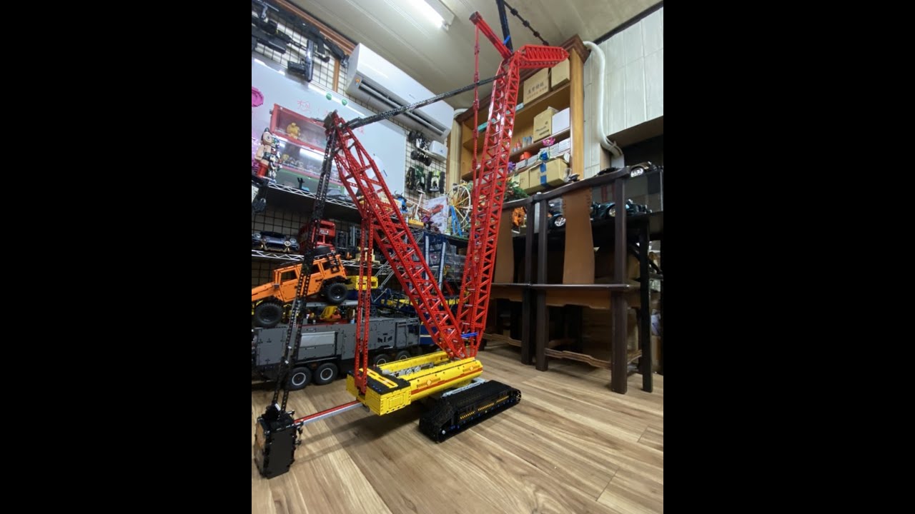 半噸叔組過最大型的積木 宇星模王 Mould King 17015 力勃海爾-LR13000 履帶式起重機