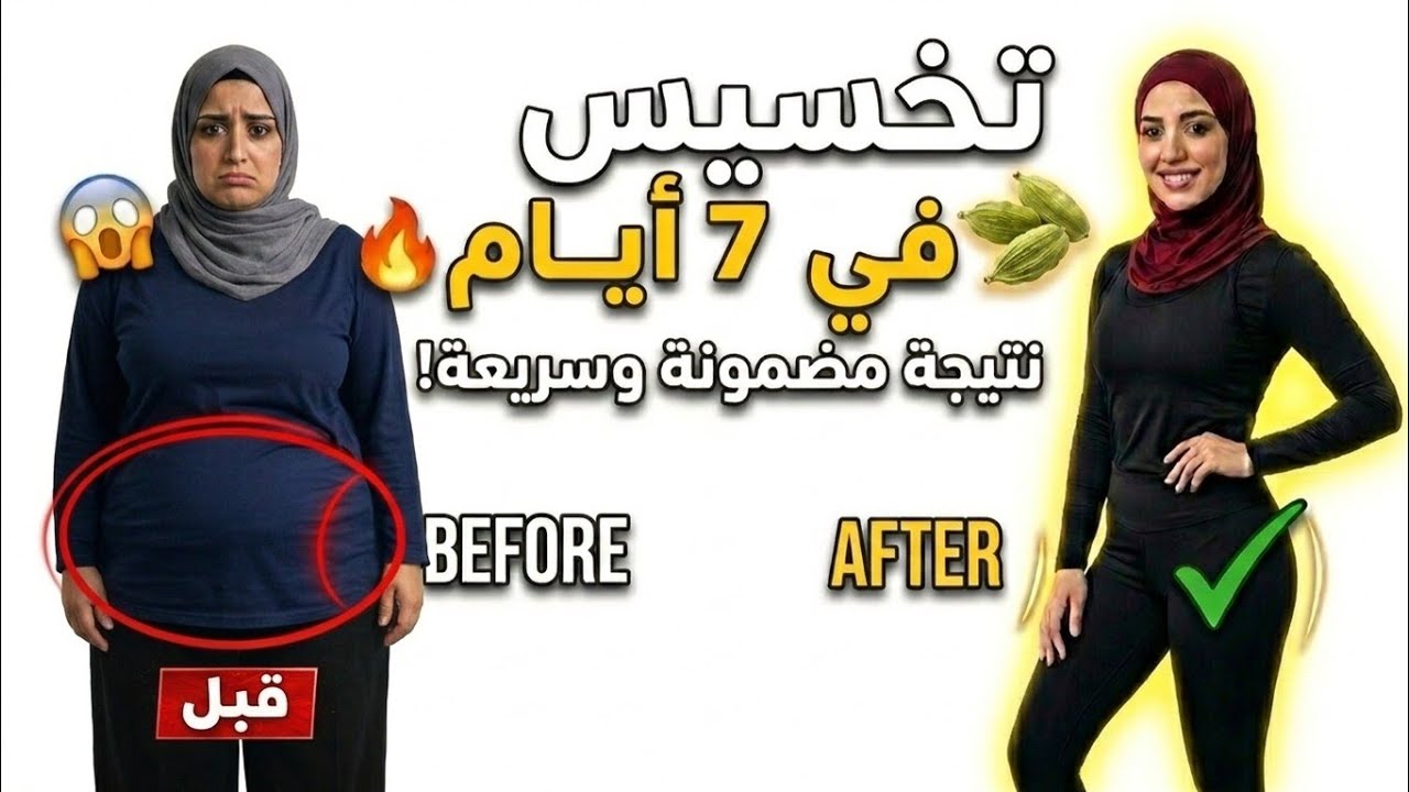 نصحني بها عطار عجوز‼️بسببها خسيت من 85 الي 54 كيلو‼️في 7 ايام تخلصت من البطن بدون رجيم