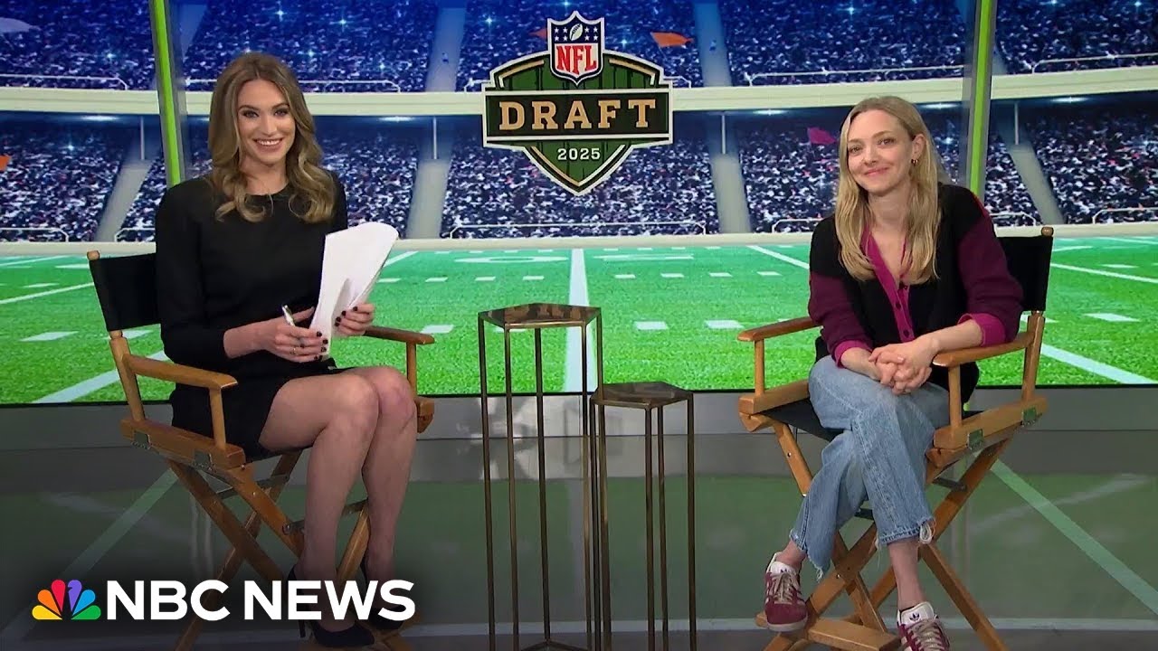 Amanda Seyfried Stops by NBC News Daily to talk NFL draft
