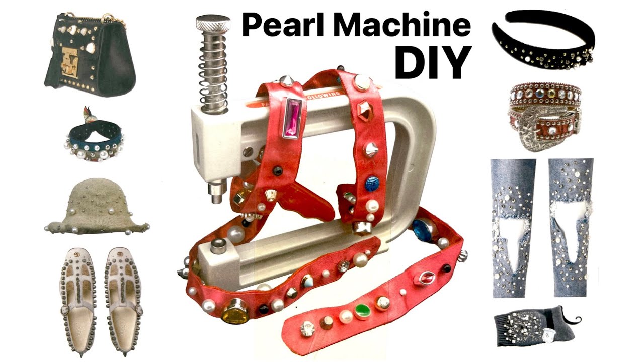 How to use Manual Pearl Punching Machine, Pearl & Rivet setting machine tutorial, DIY, Anita Benko