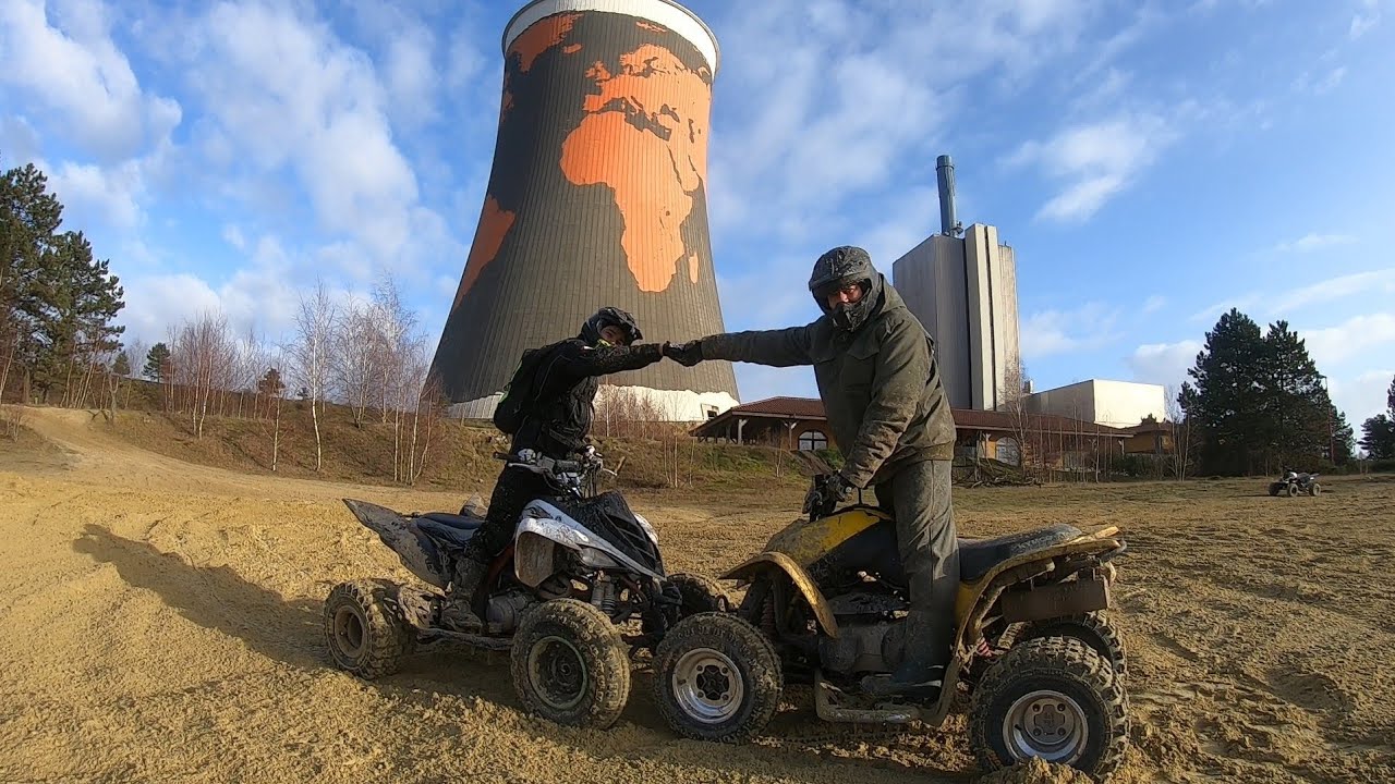 Challenge || Kymco VS Yamaha || Funpark Meppen || ist Kymco Kxr 250 ein Anfänger Quad ?