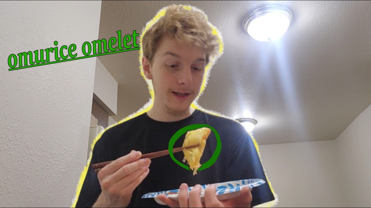 I tried making a omurice omelet! (it takes skill)