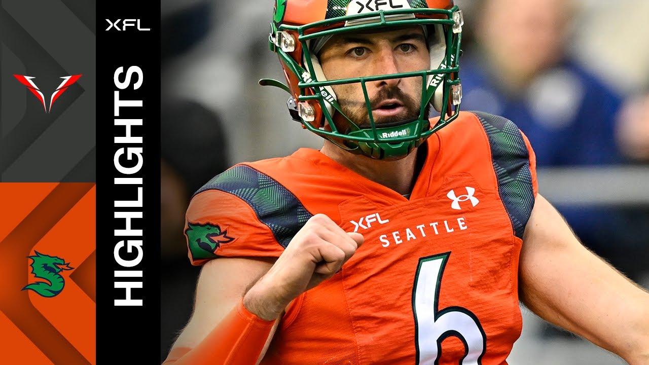 Лучшие моменты XFL: Вегас Вайперс против Сиэтл Си Драгонс