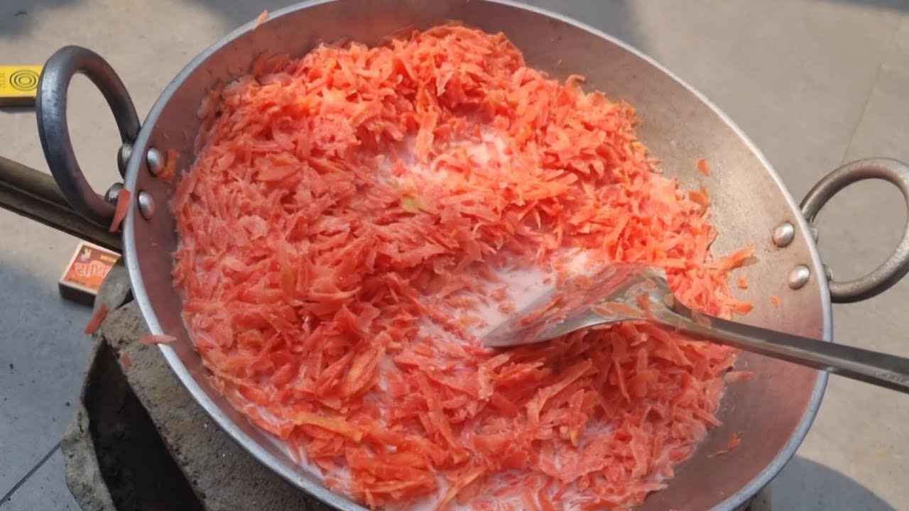 सर्दियां जाने से पहले बना लो गाजर पाक देशी चूल्हे पर गांव वाले तरीके से बनाएंगे गैस बचाएंगे Gajarpak