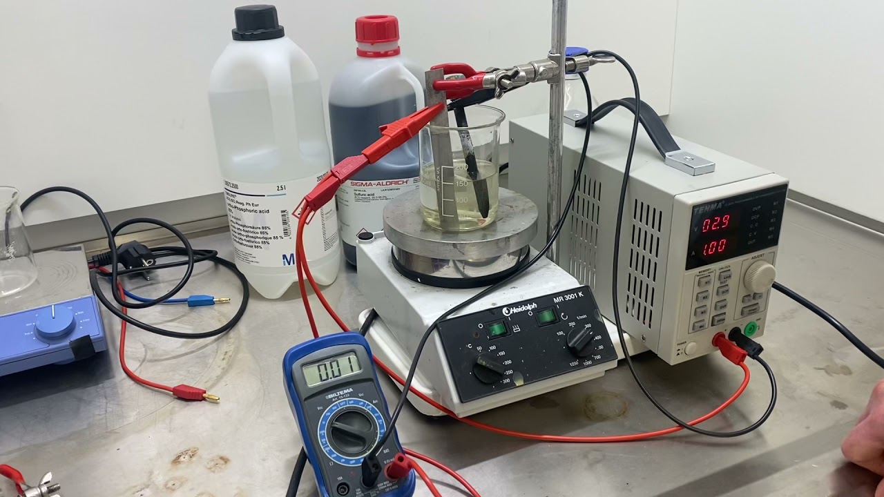 electropolishing of stainless steel in acid 
