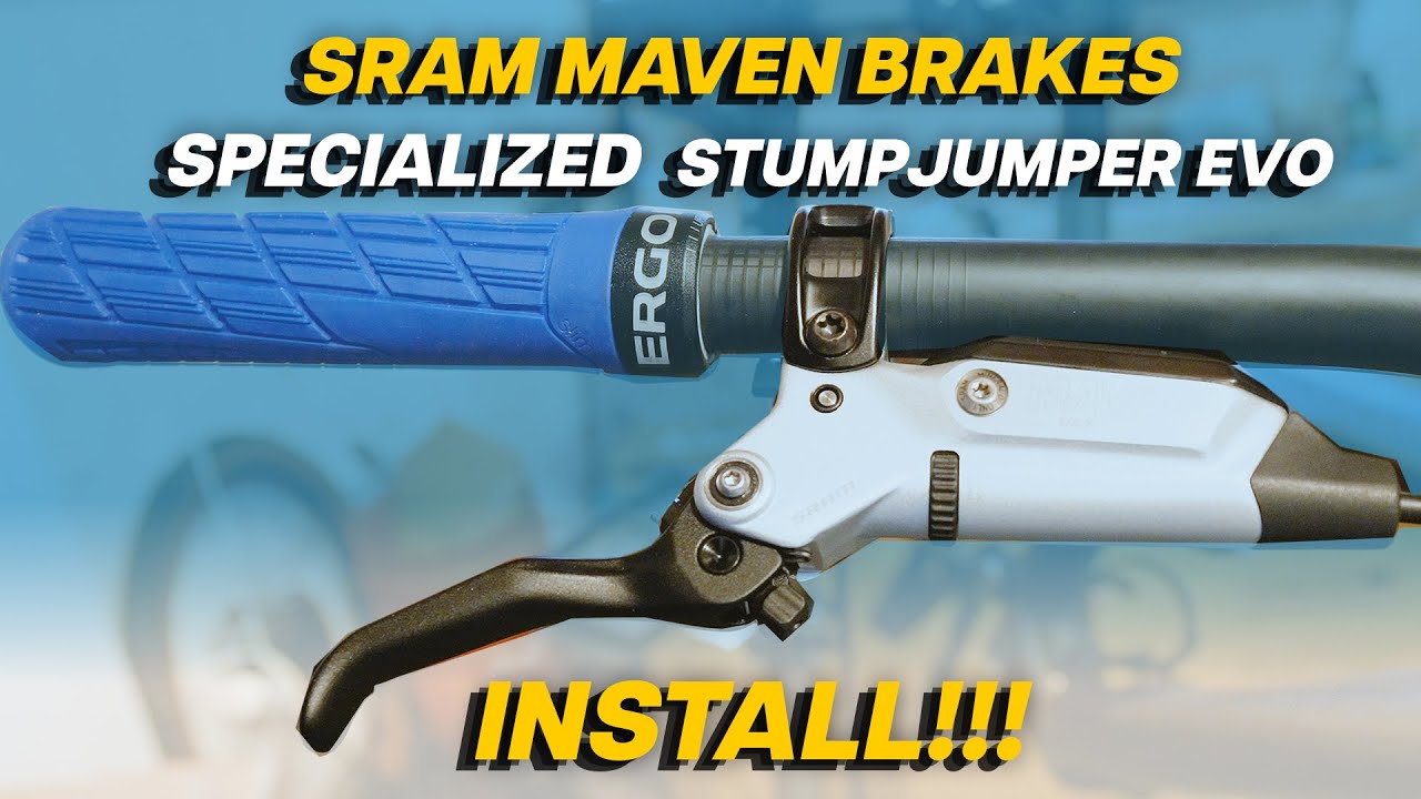 SRAM MAVEN BRAKES Install on Stumpjumper EVO S Works | BRAKE Install TIPS! | Mountain Bike Maintenan