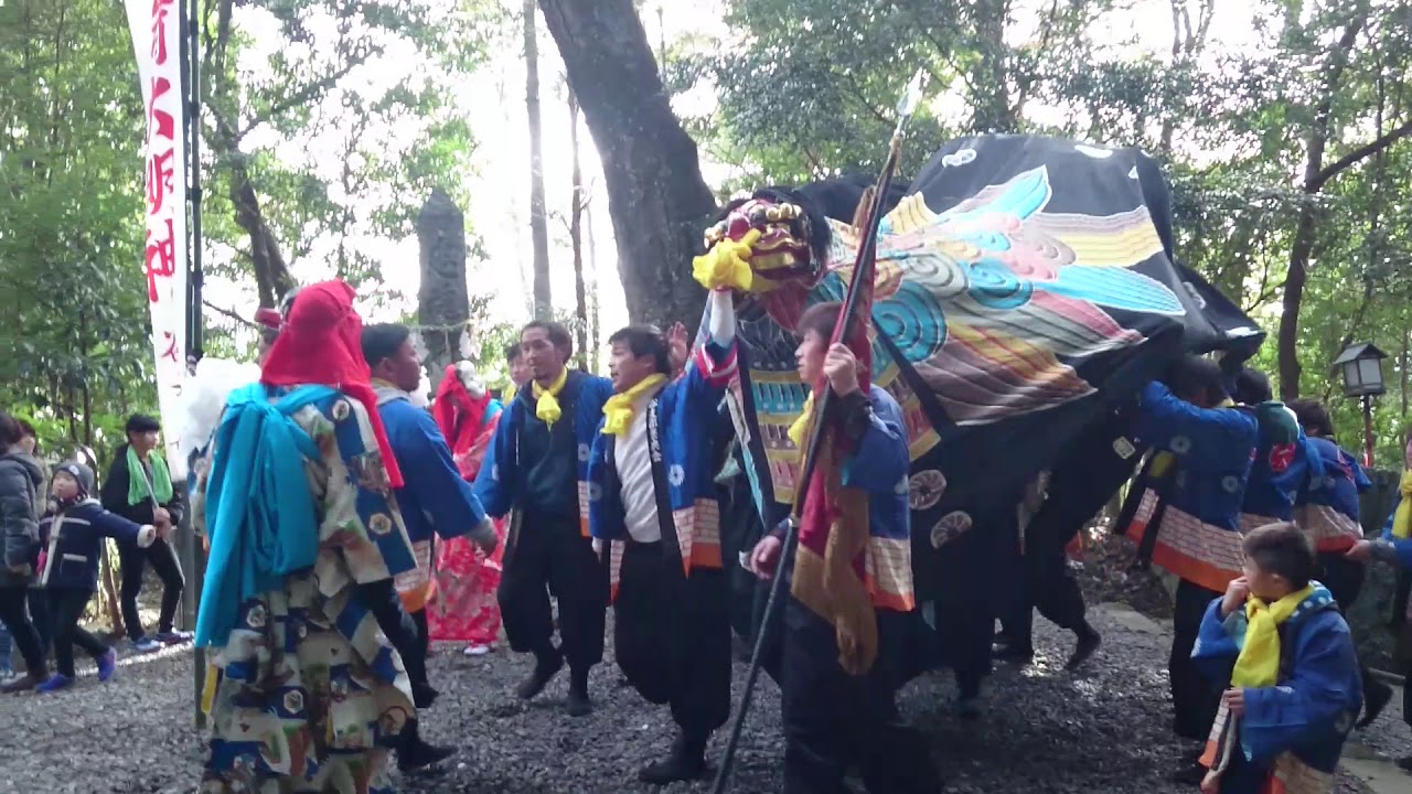 伊作田稲荷神社例大祭2018本祭り〜各地区入場〜〜(*^^*)