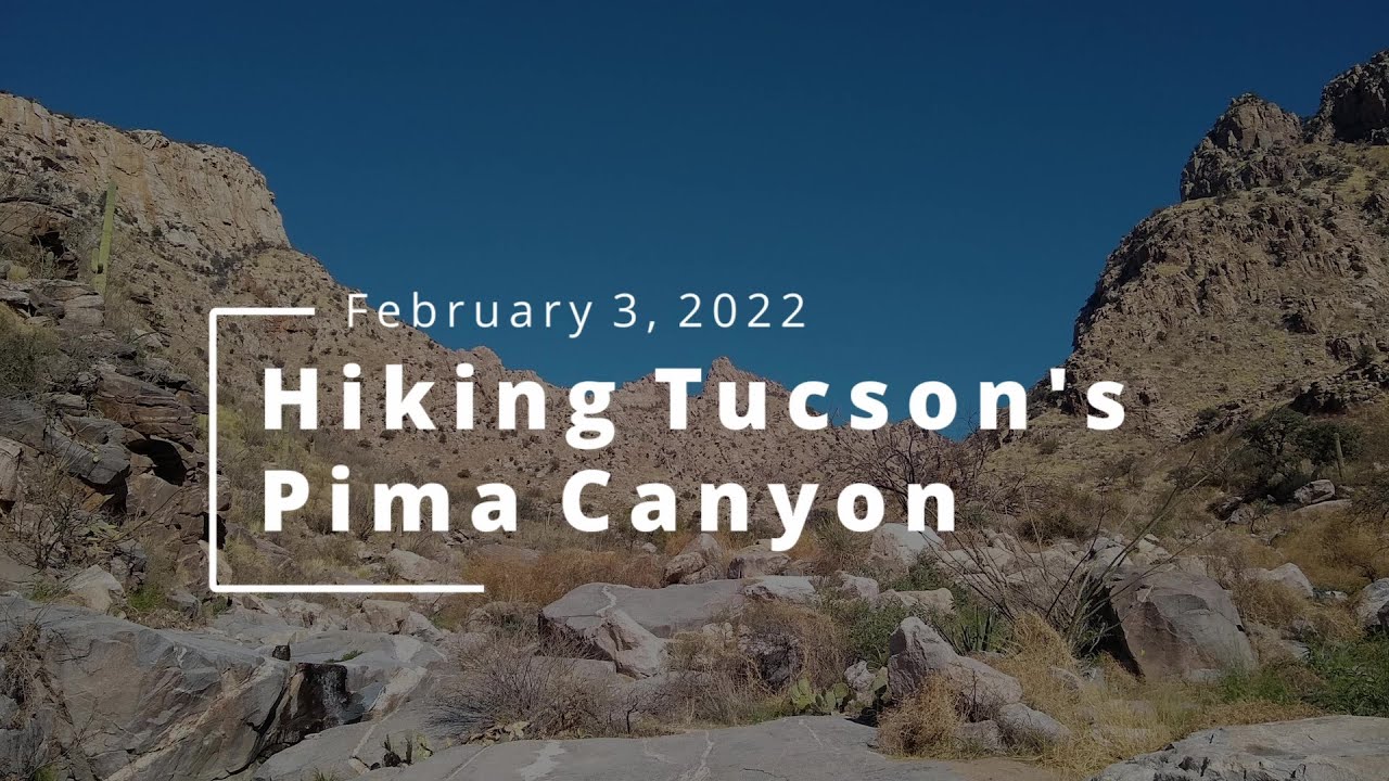 Hiking Tucson's Pima Canyon (Feb 3, 2022)