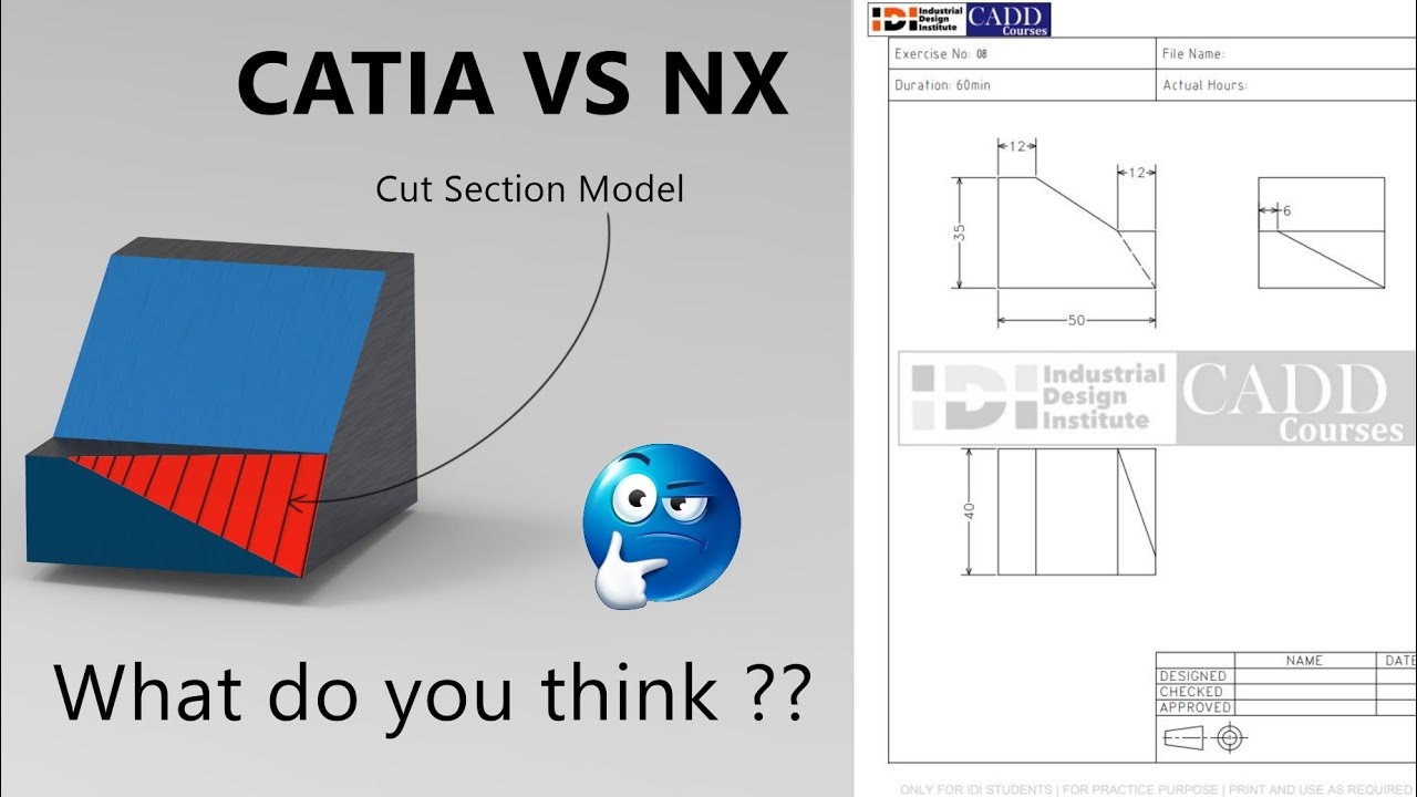 Same Model Using Catia V5 and UG NX |Comparison|