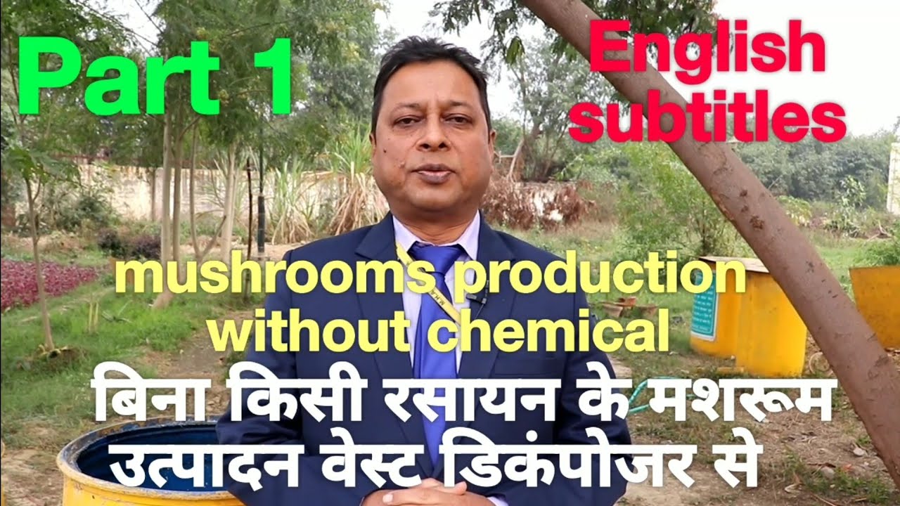 जैविक मशरूम घर में उगाएं Production of Organic mushroom at Home with Taral waste decomposer,