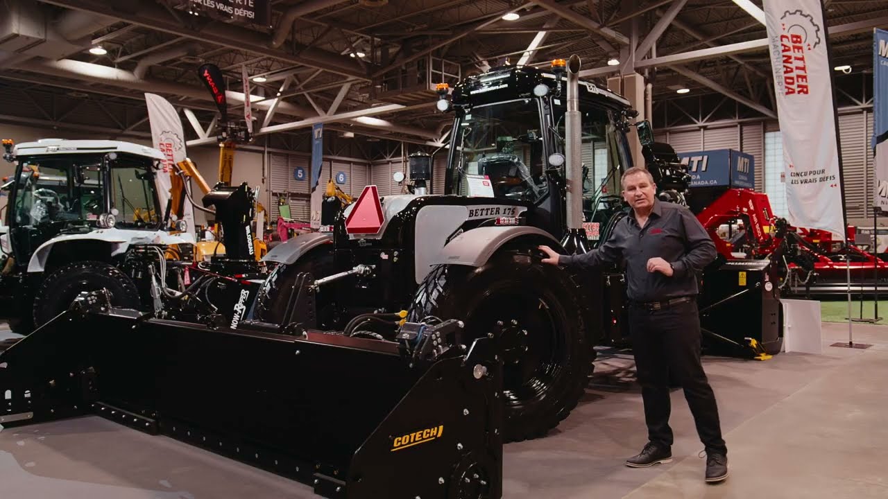 Démonstration du Better 175 au SIMAQ  avec une gratte Cotech & souffleur pronovost