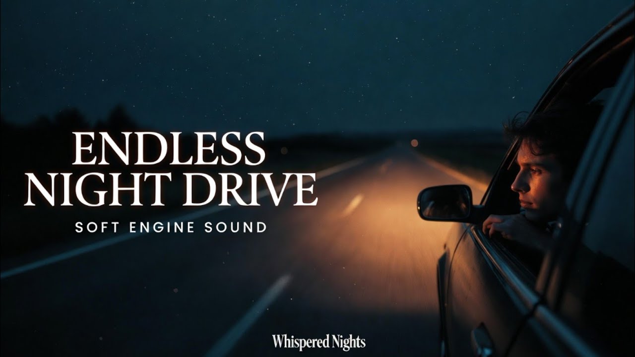 Endless Night Drive 🚗 Soft Engine Sound for Deep Sleep