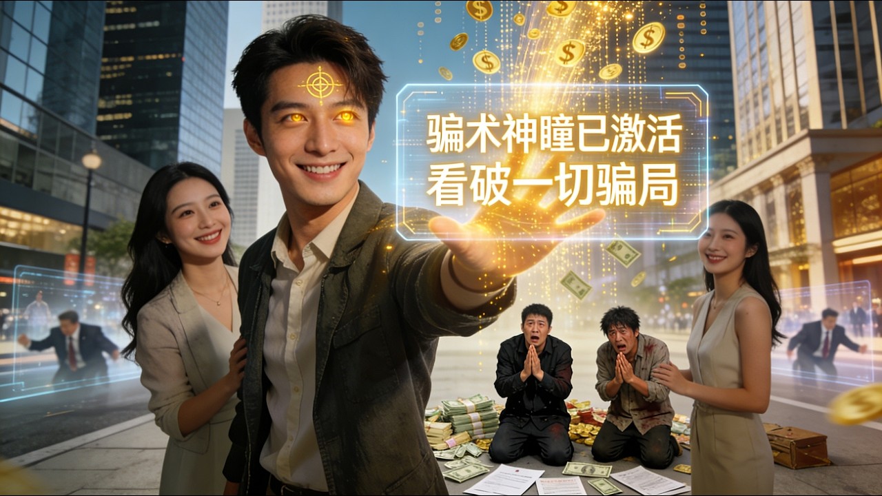 被黑仲介騙光錢後意外覺醒神瞳，從此天下騙術皆為透明，逆襲成為商業大佬！#爽劇 #短劇 #短剧推荐 #短剧全集