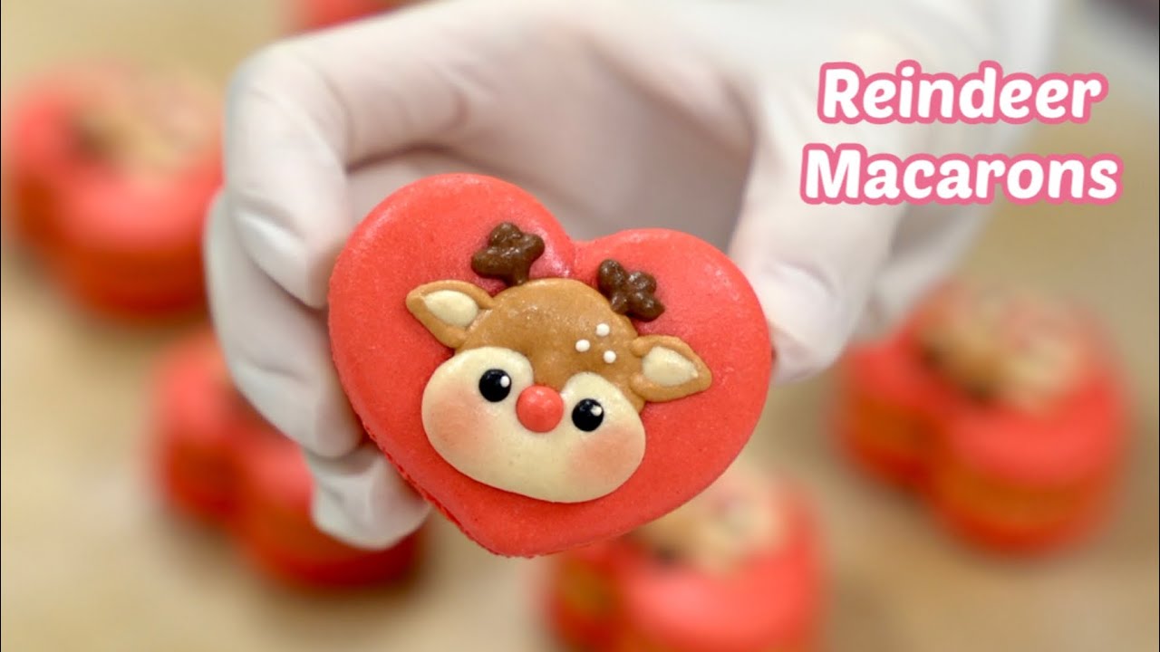 Cutest Reindeer Macarons Ever!🎄 Perfect Holiday Treat Idea!