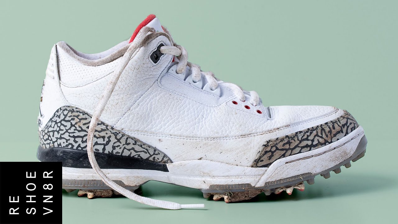 Cleaning DINGY Jordan Brand Golf Shoes | Reshoevn8r Shoe Care Academy