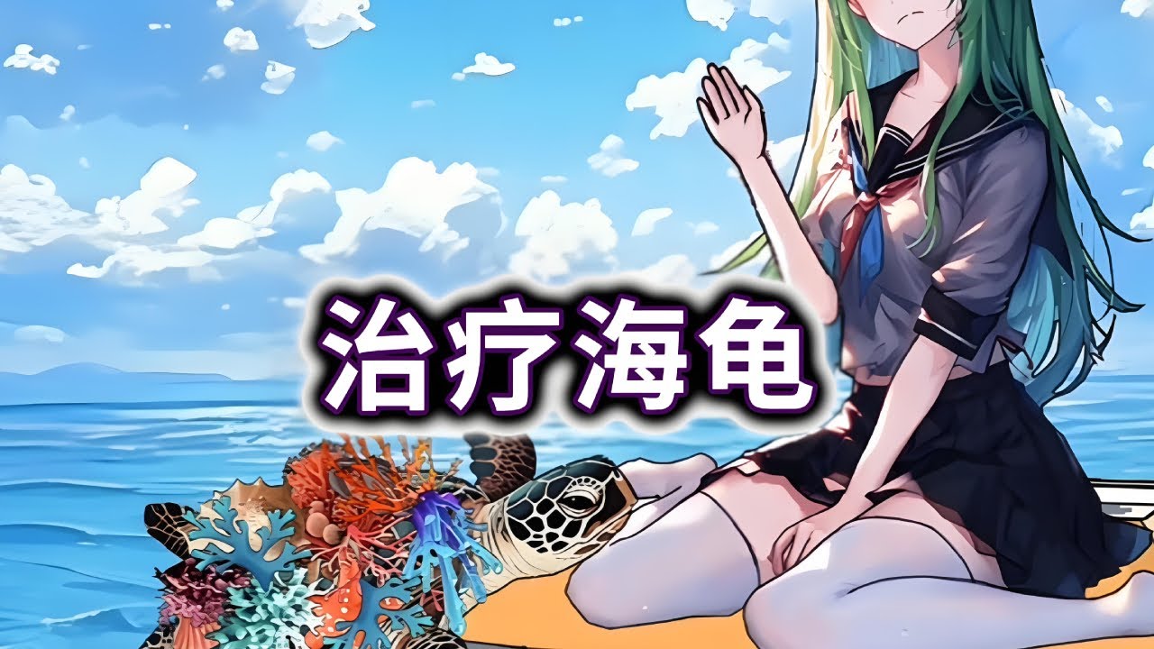 治疗海龟，帮小姐姐治疗海龟，过程超级解压#小游戏#脑洞大开【妮可游戏丫】