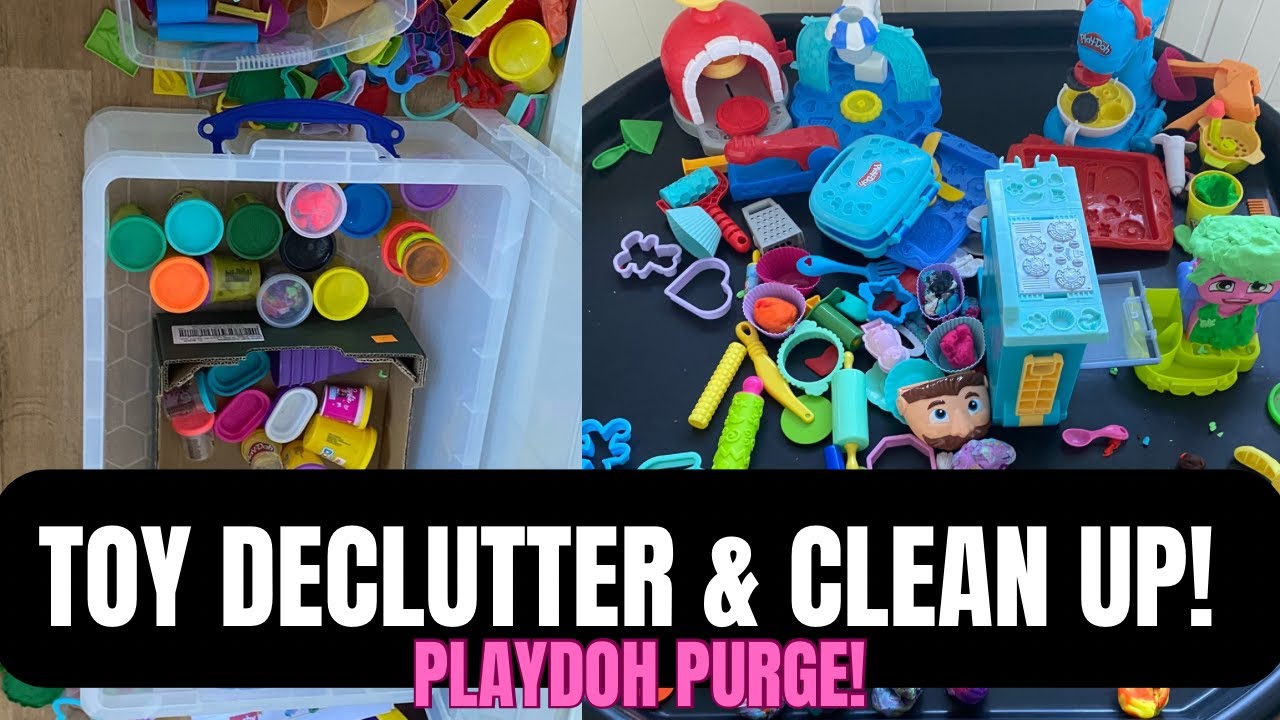 Toy declutter before Christmas & clean with me!
