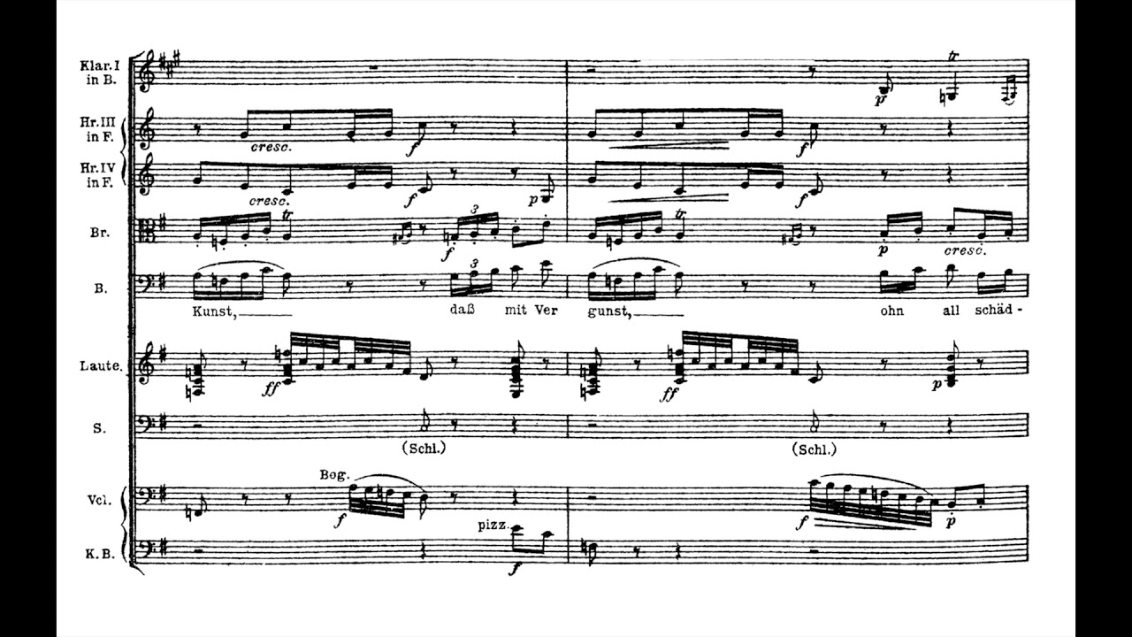 Richard Wagner: Beckmesser's Serenade and Scuffle in Die Meistersinger von Nürnberg (w. Score)