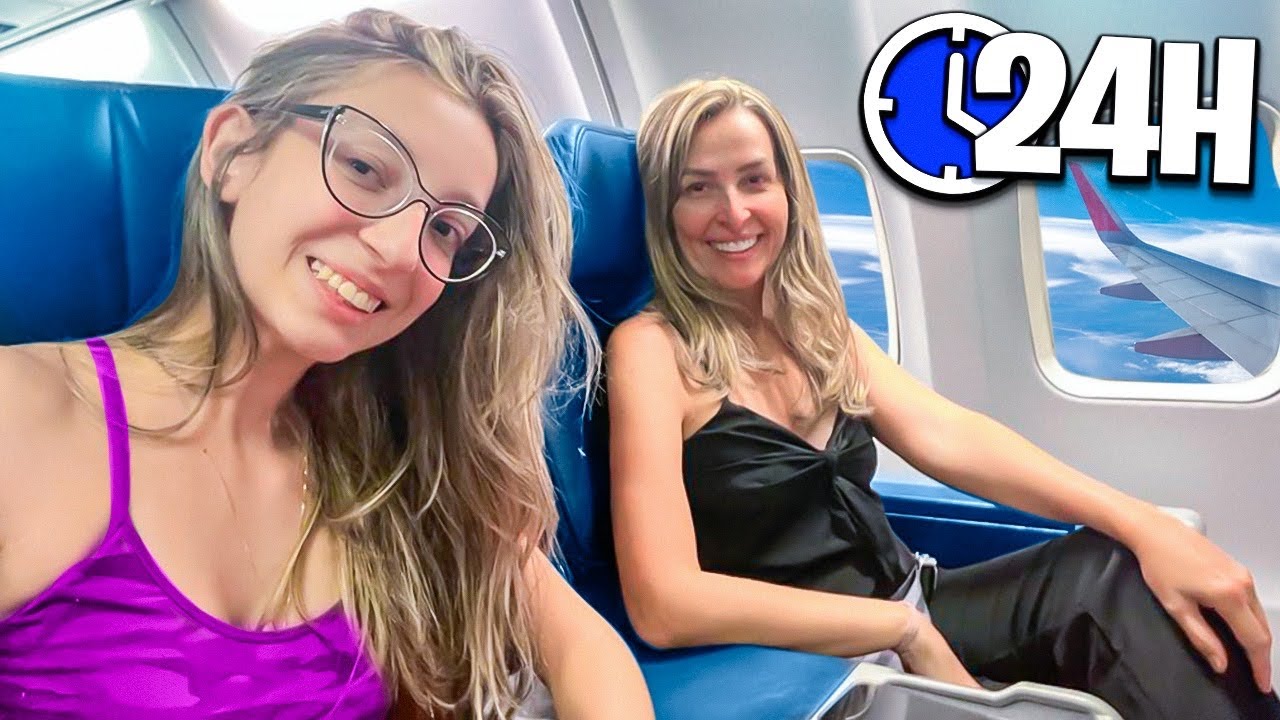 24 HORAS EM 4 AVIÕES DIFERENTES! 24 HORAS NO AVIÃO