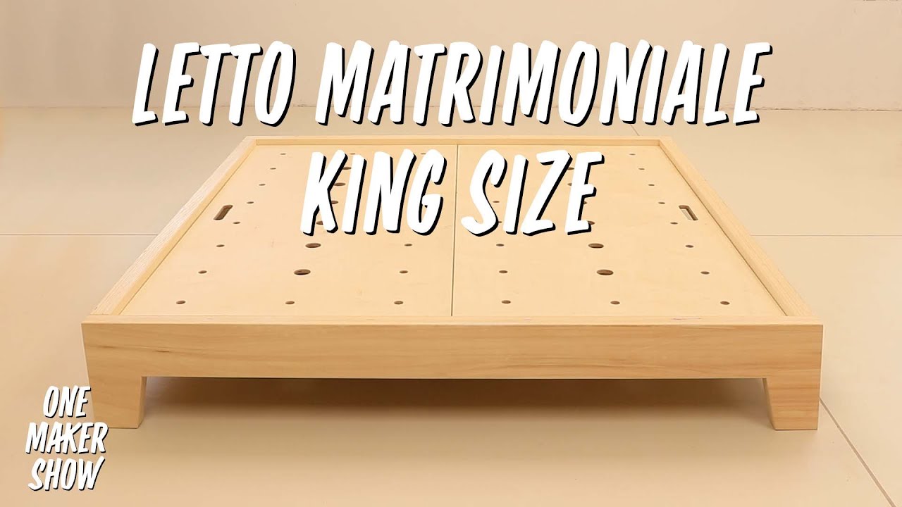 Ep.12 Come costruire un letto King Size completamente in legno Ikea style - One Maker Show