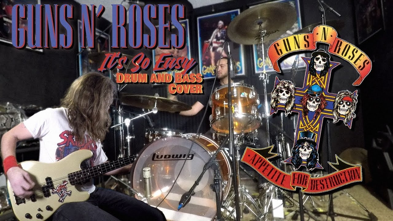 Guns N' Roses - It's So Easy (Drum & Bass Cover w/o Music)