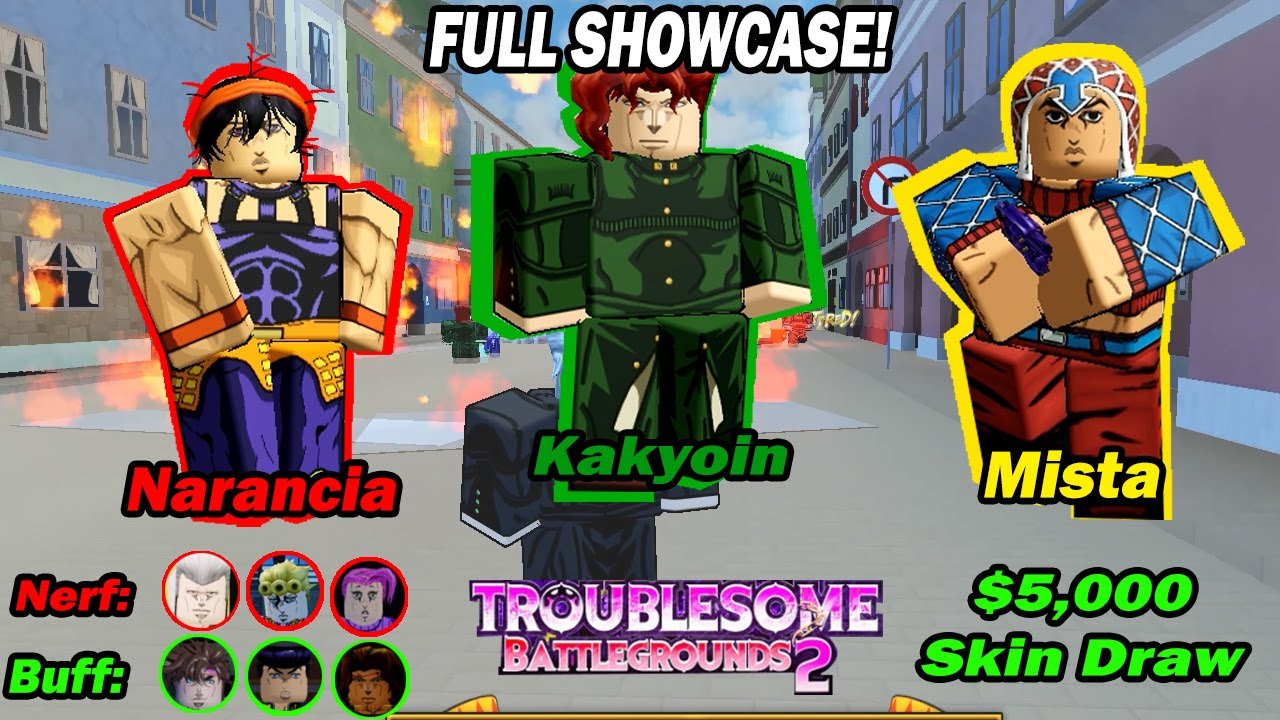 All New Characters Showcase | $5000 Skin Draw + Patch Notes |Troublesome Battlegrounds 2 [Update 8]
