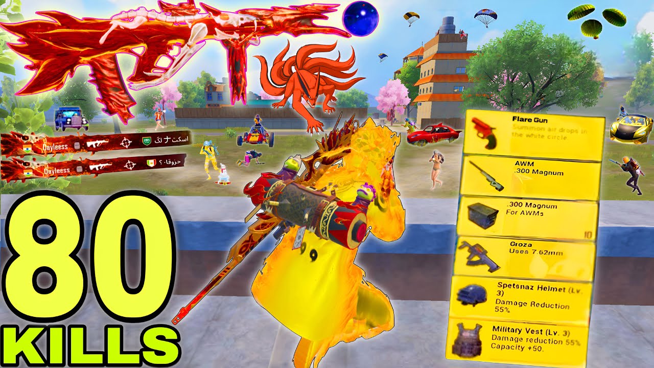 80KILLS!!😱 IN 2 MATCHES NEW APARMENTS RECORD😍NARUTO GAMEPLAY🔥 Pubg Mobile