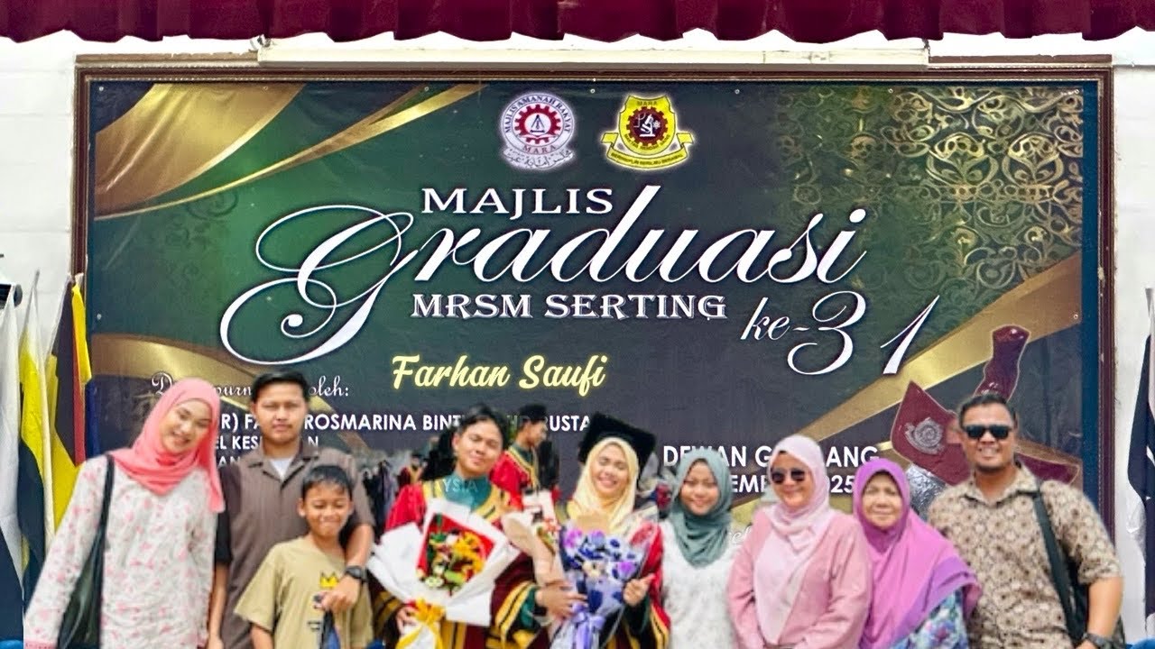 Menginap Homestay Batu Kikir, Majlis Graduasi MRSM Serting - Farhan Saufi & Famili Paan Jamu Durian