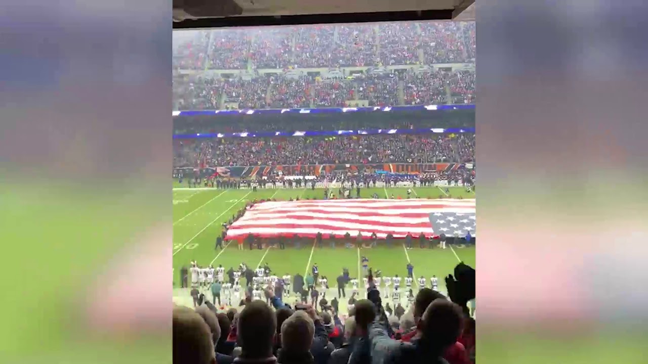 Jim Cornelison Sings National Anthem - Chicago Bears vs Eagles Playoff Game January 2019