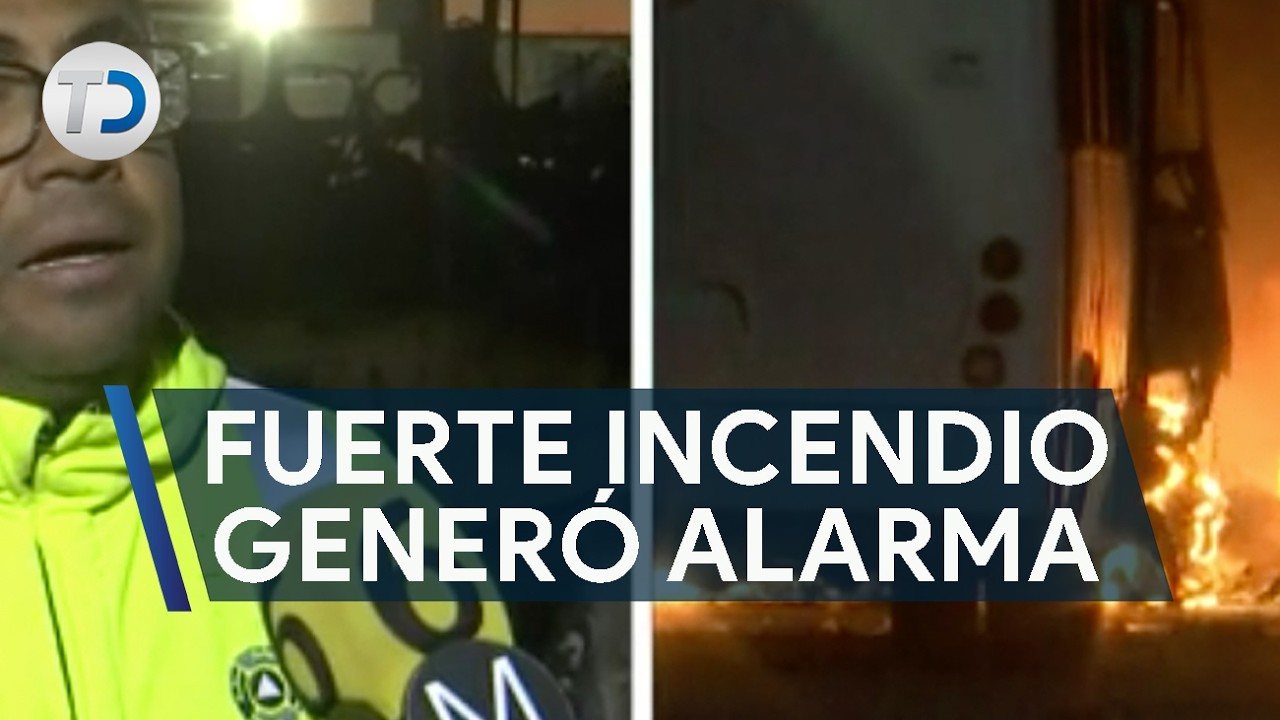 Fuerte incendio en planta recicladora generó gran alarma