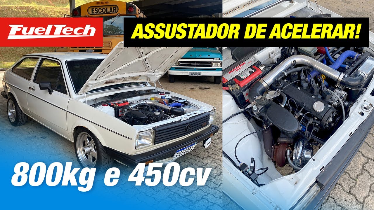 Gol Turbo com mais de 400cv acelera forte nas ruas!