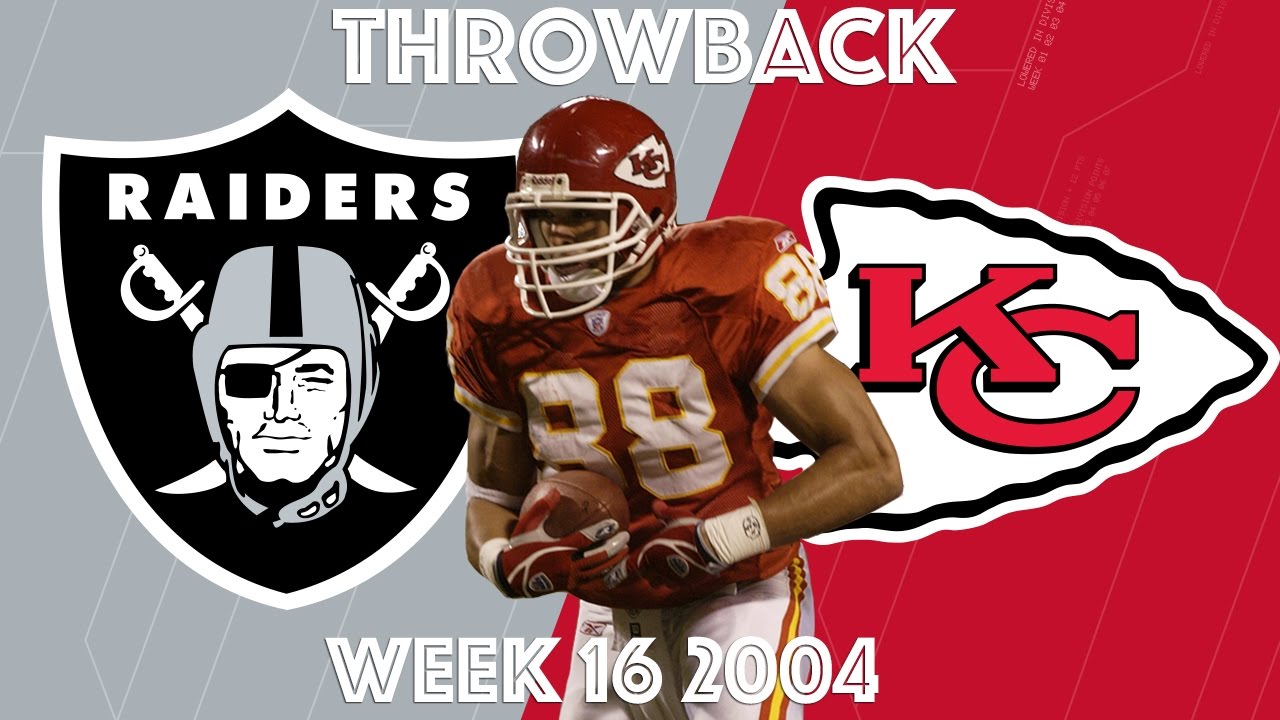 Raiders vs. Chiefs (2004 Highlights) | Tony Gonzalez’s Christmas Show | NFL Classic Highlights