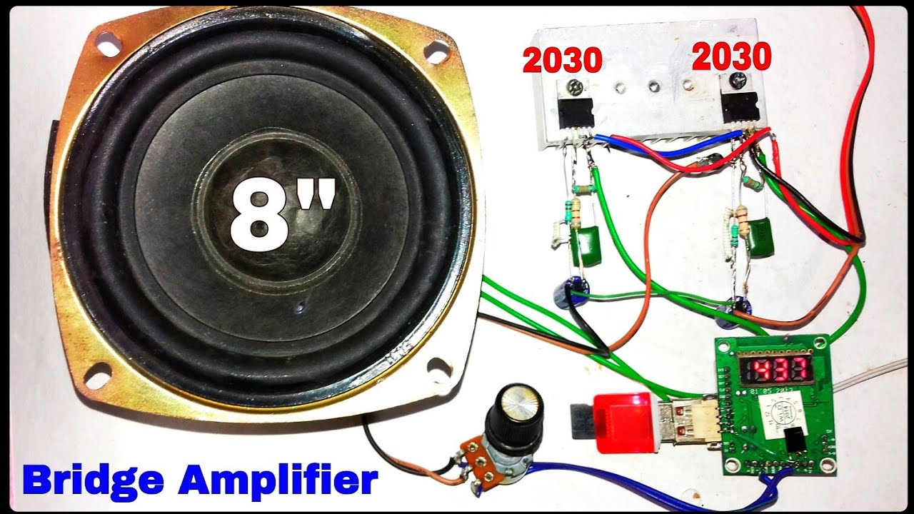 TDA2030 Bridge Amplifier || Powerful Sound and Bass || (You Like Electronic)