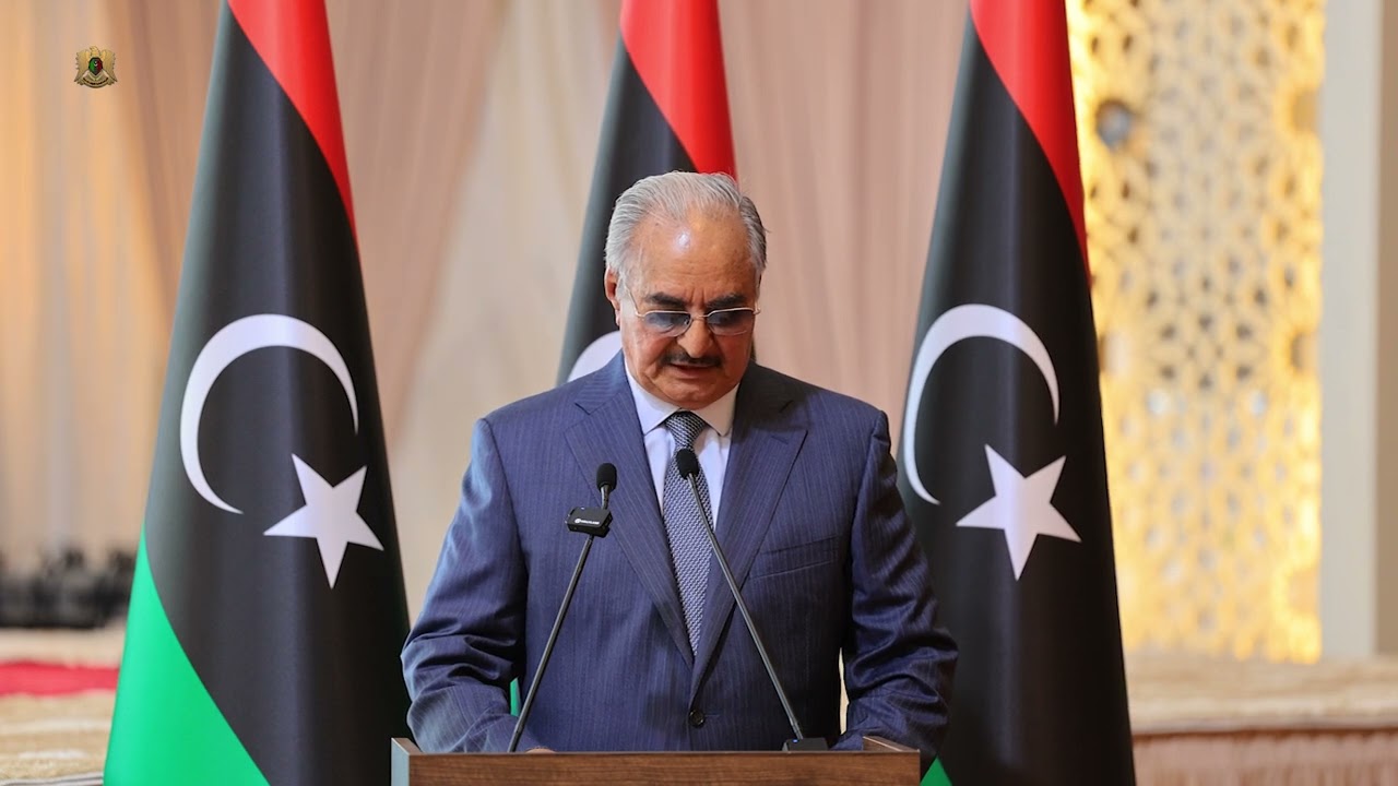 القائد العام للقوات المسلحة المشير خليفة حفتر يفتتح عددًا من المشاريع الخدمية والتنموية بمدينة مرزق.