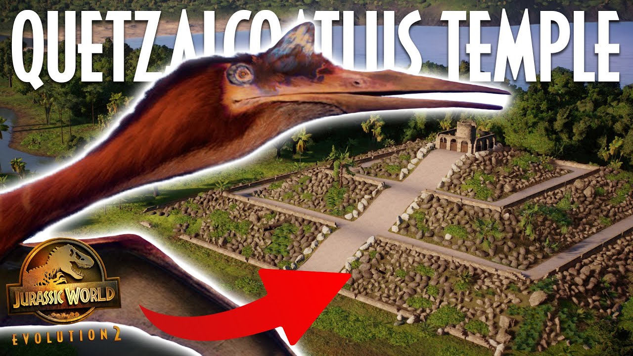 LOST TEMPLE OF THE QUETZALCOATLUS | Jurassic World Evolution 2 Speed Build