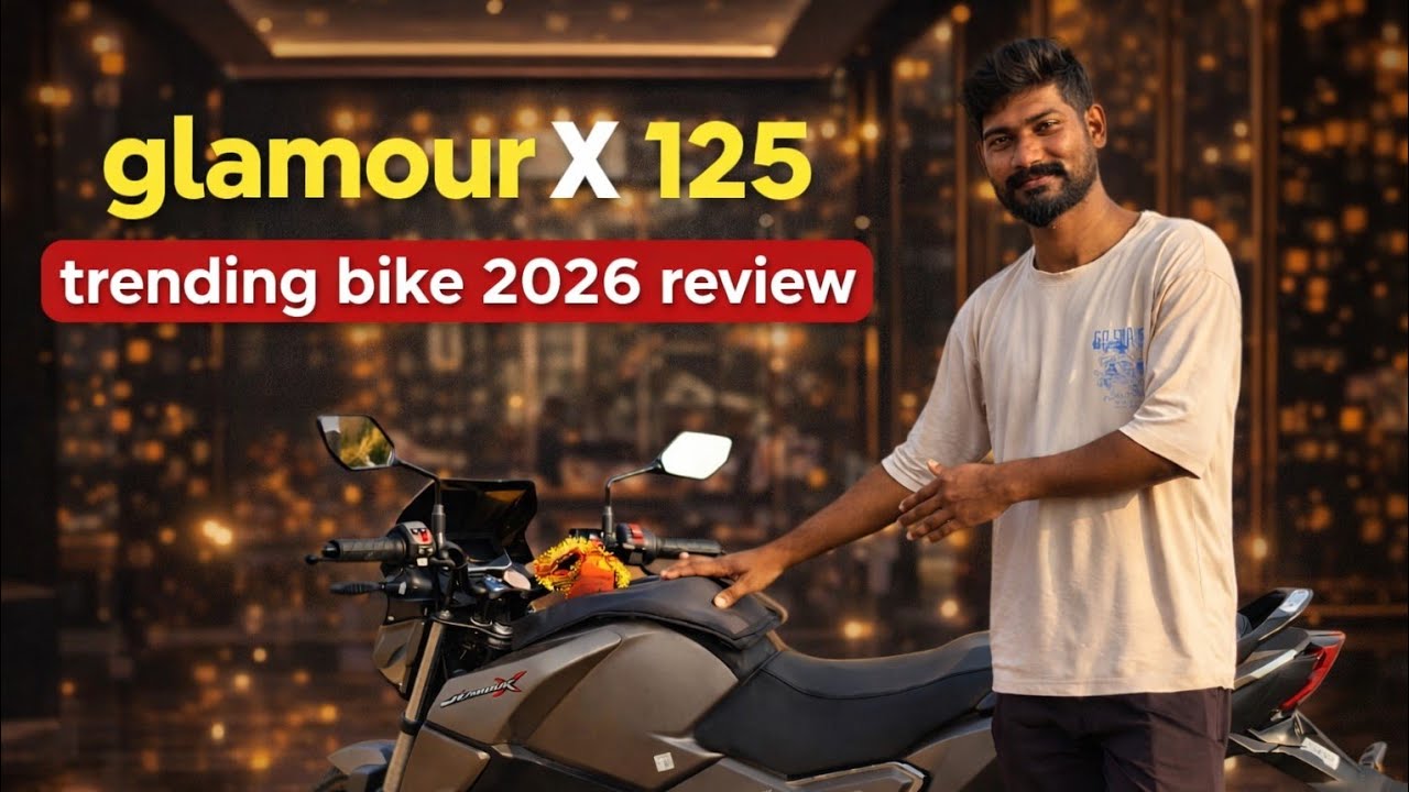 GLAMOUROU X 125 REVIEW 🏍️ #review #bike #trending #vlog #telugu #tech #glamourbike #hero 