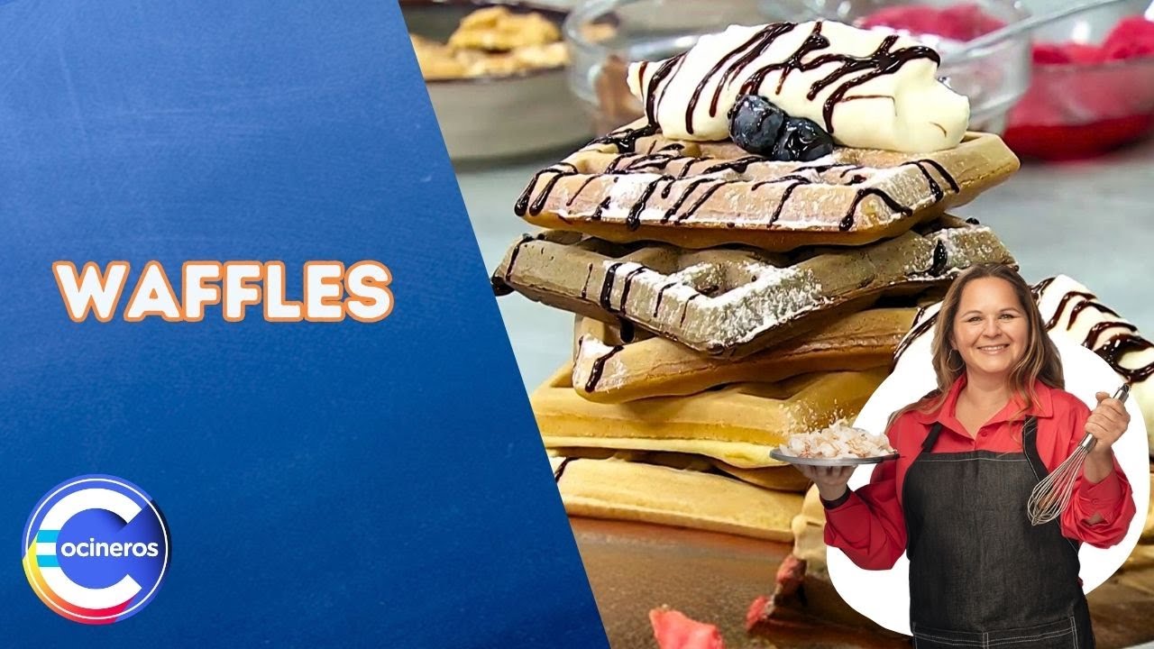 ¡Festival de Waffles! 🧇 Receta Fácil y rendidora para la merienda 😍🔥