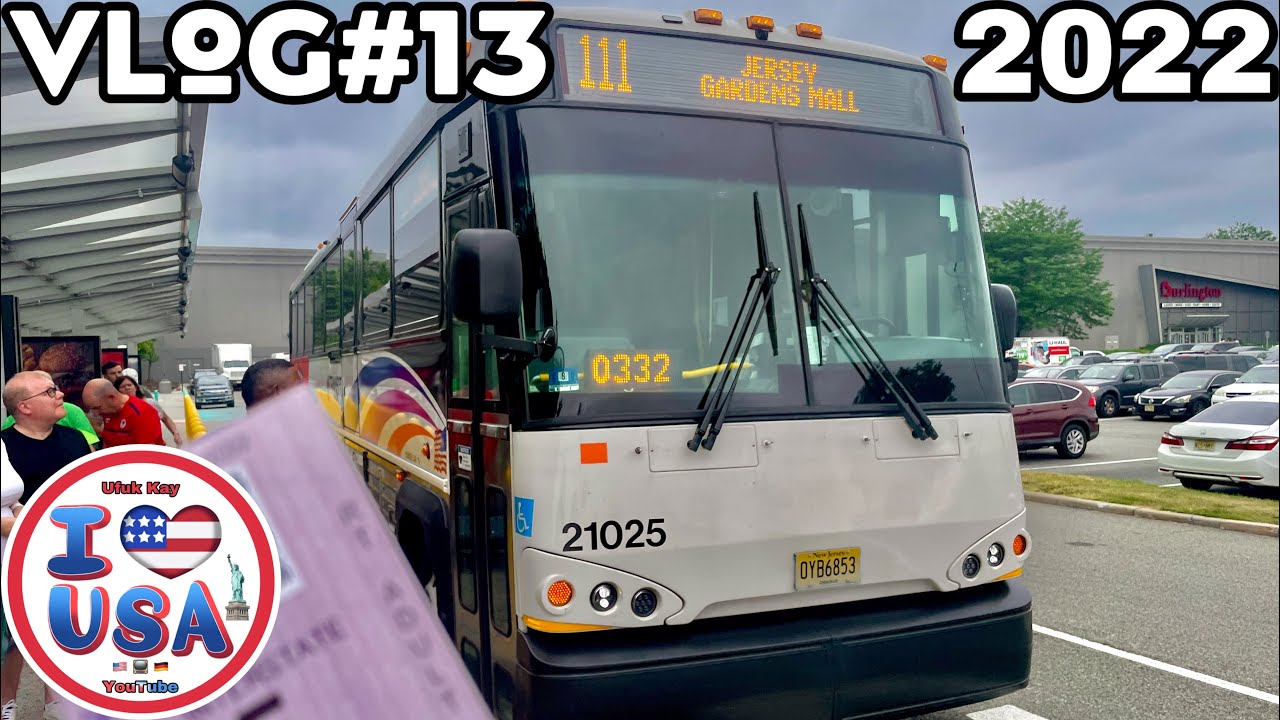 JERSEY GARDENS BUS TICKET KAUFEN + FAHRT mit BUS 111 / vlog#13 NY2022 - DEUTSCH