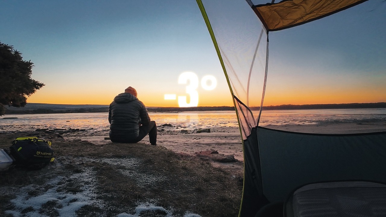 Freezing Night Solo Camping on the Beach