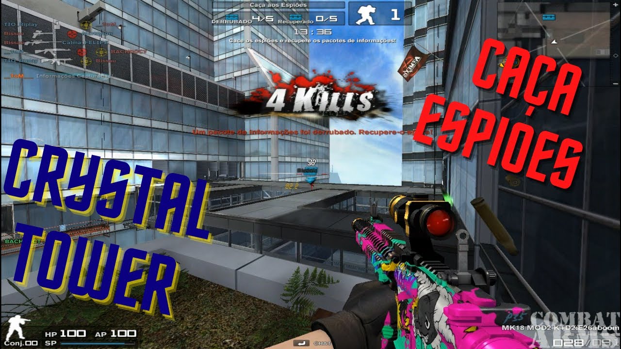 COMBAT ARMS GAMEPLAY #COMBATARMS​ CA&Ccedil;A ESPIOES MUITA BAGUN&Ccedil;A NO CRYSTAL TOWER