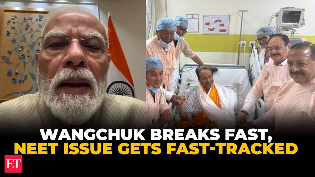 NEET protest update: Sonam Wangchuk ends fast after PM Modi's assurance