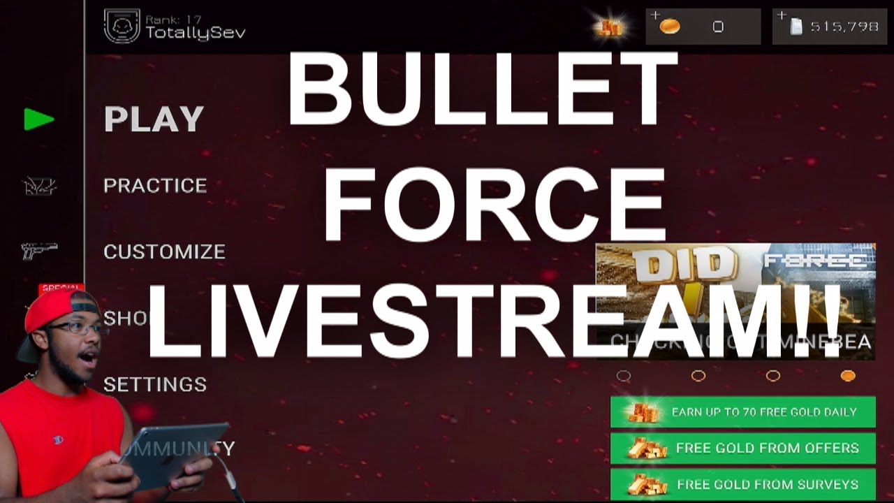 Time For Action | Bullet Force Live Gameplay | *Livestream* *IOS*